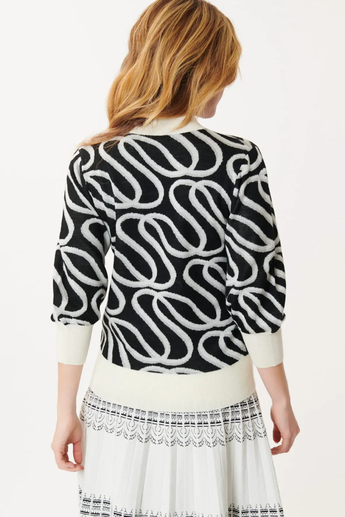 Best Sale Pull Jacquard Bicolore JACKIE La Maille|Les Gilets, Cardigans & Pulls