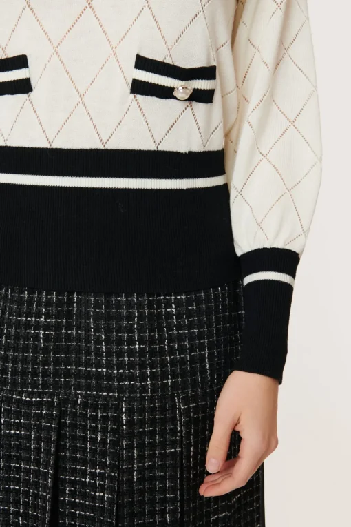 New Pull manches longues en maille JANY Les Gilets, Cardigans & Pulls