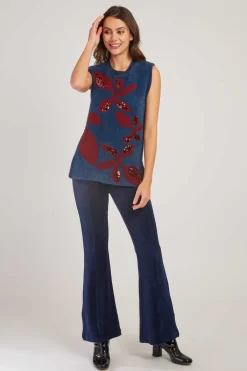 Shop Pull sans manches à paillettes CARLOTTA La Maille|Les Gilets, Cardigans & Pulls