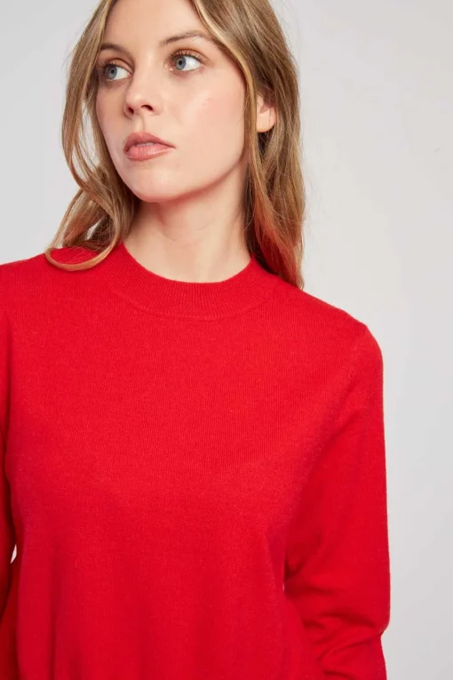 Store Pull uni en maille asymétrique CARLINE La Maille|Les Gilets, Cardigans & Pulls