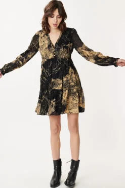 Hot Robe Courte Imprimé Paysage AMALIA Robes Imprimées|Robes Courtes
