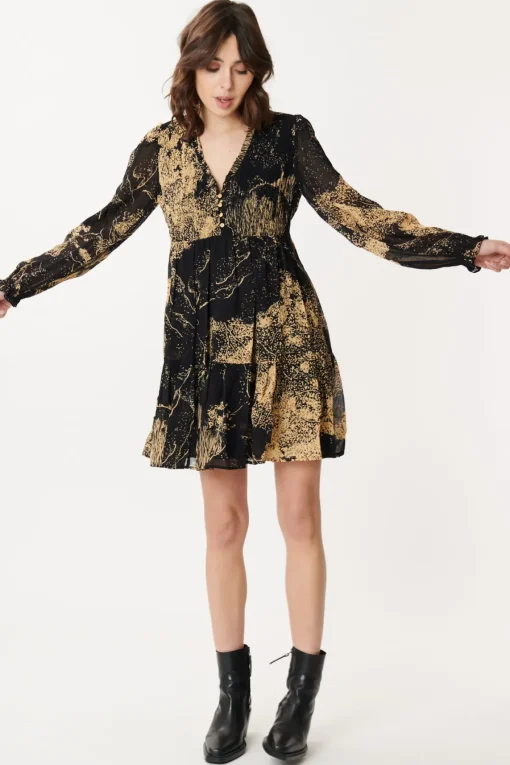 Hot Robe Courte Imprimé Paysage AMALIA Robes Imprimées|Robes Courtes