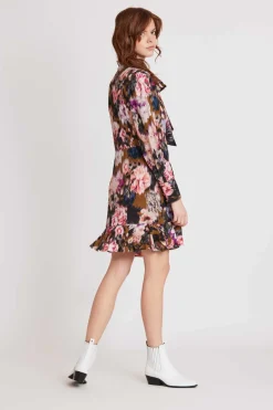 Fashion Robe courte imprimée et col Lavallière SARAGOSSE Robes Imprimées|Robes Courtes