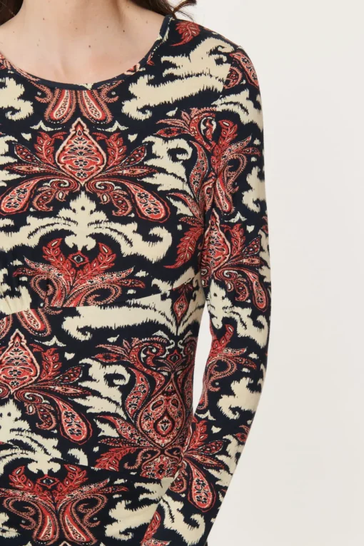 Cheap Robe Longue en Jersey Imprimé AGOSTINA Robes Imprimées|Robes Longues