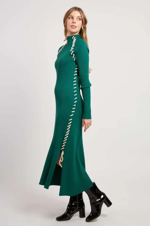 Hot Robe longue en maille JET-SET La Maille|Robes Longues