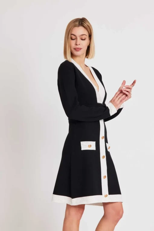 Cheap Robe maille bicolore OSCAR La Maille|Robes Courtes
