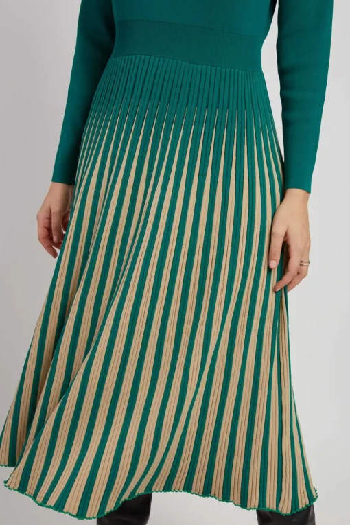 Best Sale Robe mi-longue manches longues en maille VALERIANE Robes Longues