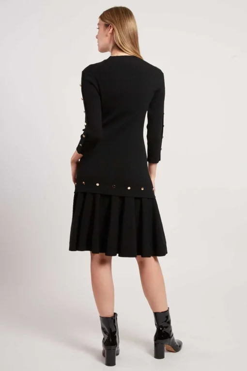 Outlet Robe unie mi-longue en maille JONAS Robes Longues
