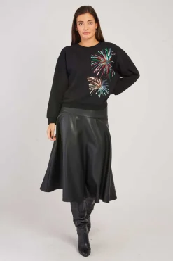 Best Sale Sweat en coton à sequins ZAARA Les Gilets, Cardigans & Pulls