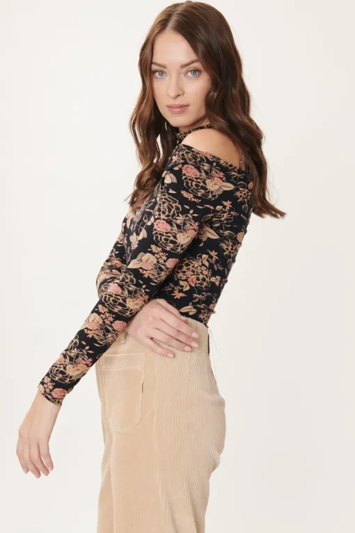 Cheap Tee shirt asymétrique imprimé IRELAND Les Blouses, Chemisiers & Tops