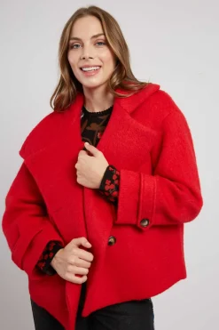 Store Veste courte en laine LILAS Les Manteaux, Vestes & Doudounes