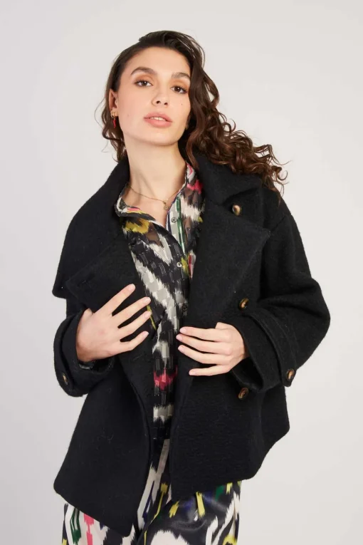 Store Veste courte en laine LILAS Les Manteaux, Vestes & Doudounes