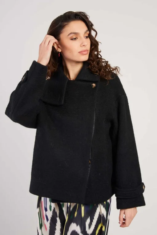 Store Veste courte en laine LILAS Les Manteaux, Vestes & Doudounes