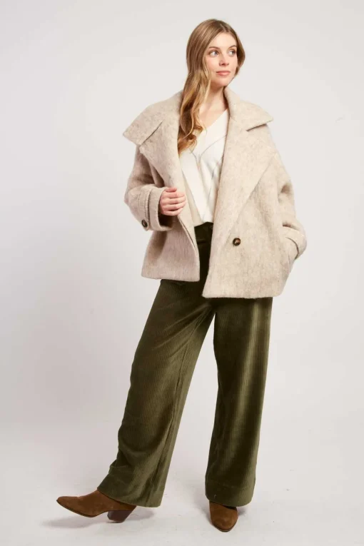 Store Veste courte en laine LILAS Les Manteaux, Vestes & Doudounes