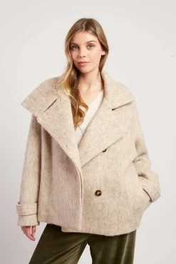 Store Veste courte en laine LILAS Les Manteaux, Vestes & Doudounes