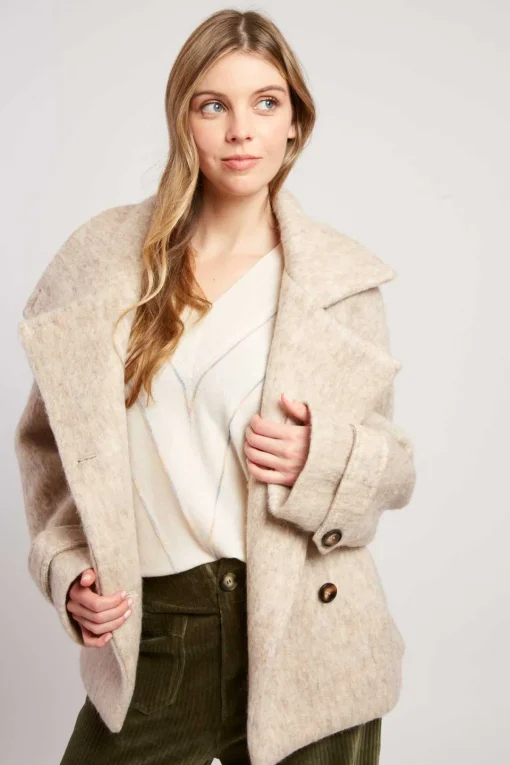 Store Veste courte en laine LILAS Les Manteaux, Vestes & Doudounes