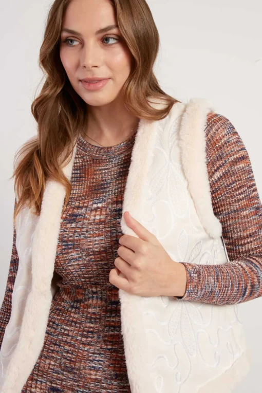 Best Veste réversible sans manches LAURENCE Les Manteaux, Vestes & Doudounes|Les Gilets, Cardigans & Pulls