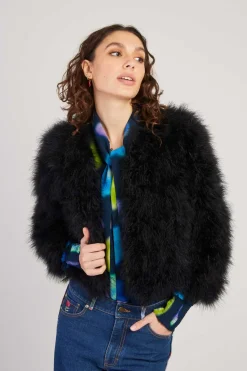 Cheap Veste unie en plume LINETTE Les Manteaux, Vestes & Doudounes